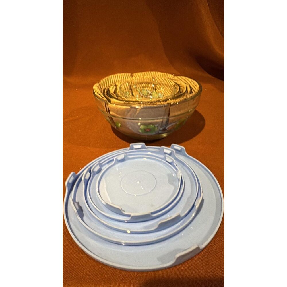Durable heat Resistant ClearGlass Bowl 5-1/2" wide Set of 5 bowls NEW!